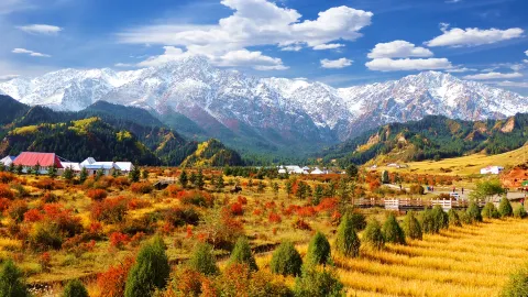 Mati Grottoes Tourism Area attraction in Gansu