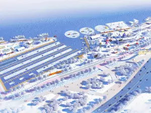 Harbin Bund Snowman Wharf