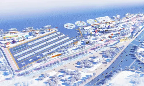 하얼빈 와이탄 눈사람 선착장