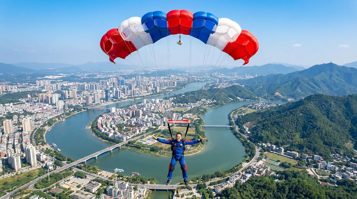 Parachuting in Huizhou