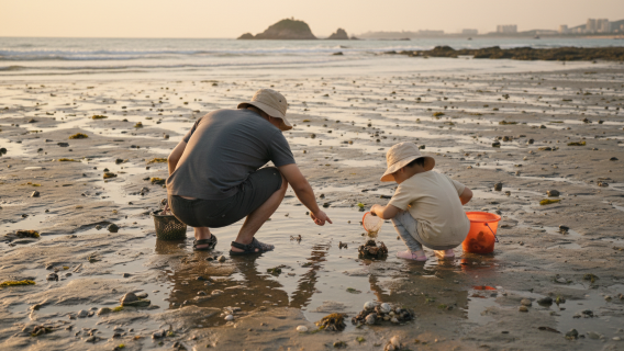 Beach Treasure Hunting in Yantai