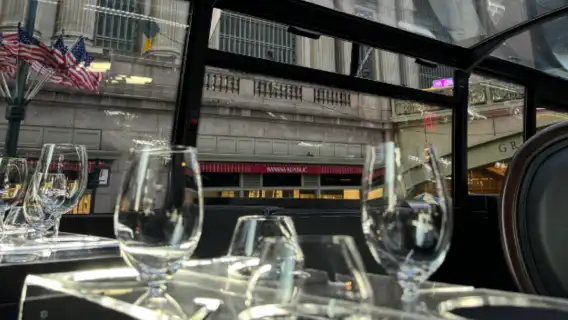 New York Bustronome รถบัส Restaurant [เพลิดเพลินกับ อาหารและเครื่องดื่ม และเที่ยวชมใจกลางนิวยอร์ก|รถเสบียงแบบพาโนรามา|ผ่านสถานที่ท่องเที่ยวอันเป็นเอกลักษณ์]