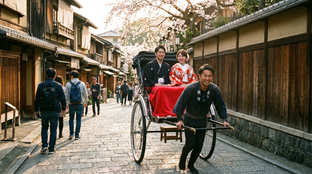 Rickshaw Rides in Kyoto