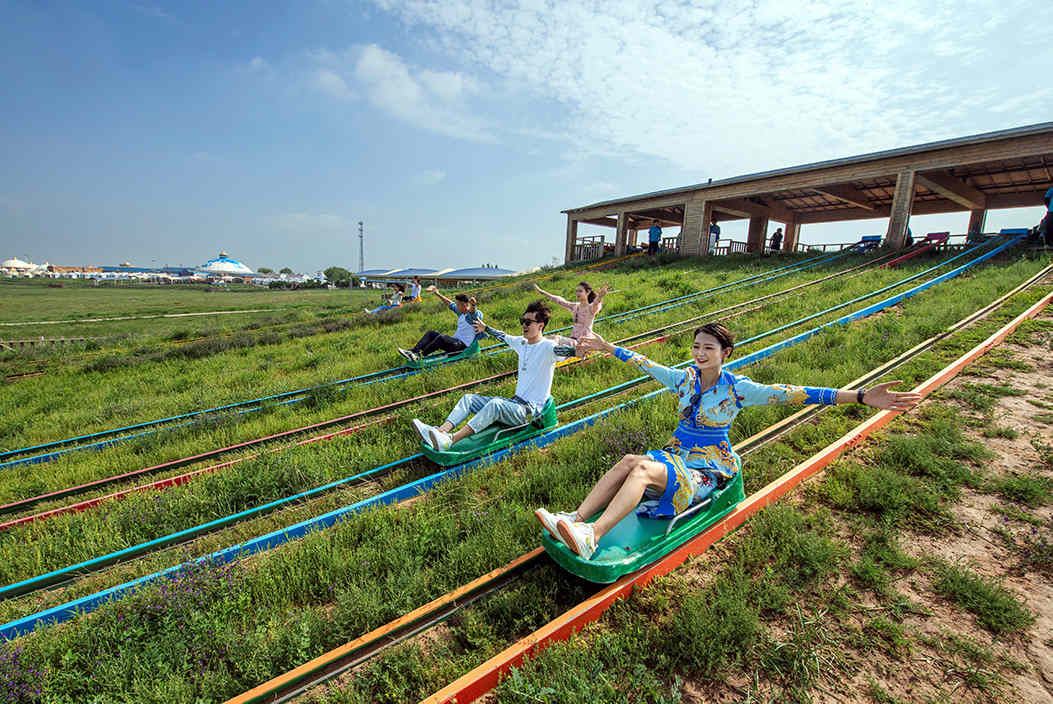 Grass Skiing in Ordos