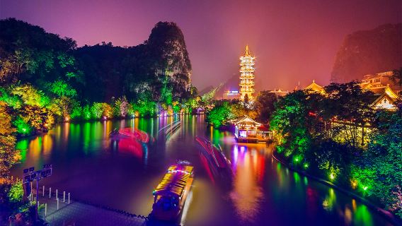 Guilin Two Rivers and Four Lakes Night Cruise Tickets Night Cruise Two Rivers and Four Lakes Guilin Night Tour Check-in