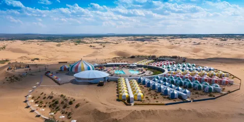 響沙灣門票 + 1/2號來回索道票成人