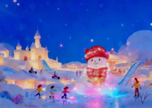 哈爾濱外灘雪人碼頭