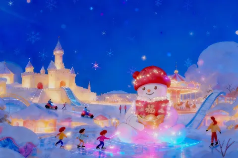 하얼빈 와이탄 눈사람 선착장