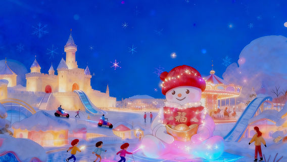 ハルビン外灘スノーマン埠頭