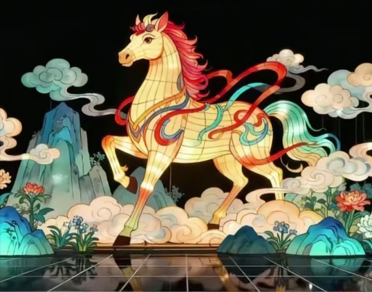 The First Spring Festival Lantern Festival of Linqing State-owned Cotton Mill in 1960 | Linqing