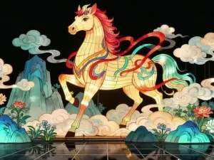 The First Spring Festival Lantern Festival of Linqing State-owned Cotton Mill in 1960