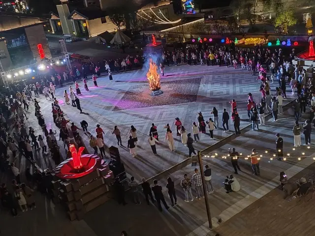 Bonfires in Jiuzhaigou