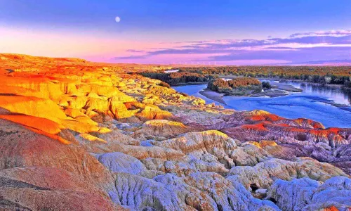 Sunsets in Burqin