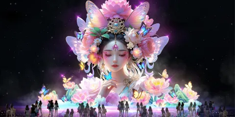 成都世博园第二届“南北年味儿在世园”新春灯会