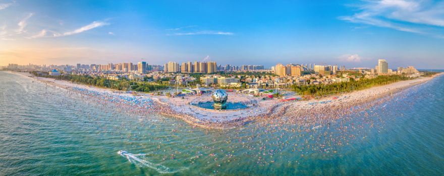 พื้นที่รีสอร์ทท่องเที่ยวหาดเงินเป่ยไห่