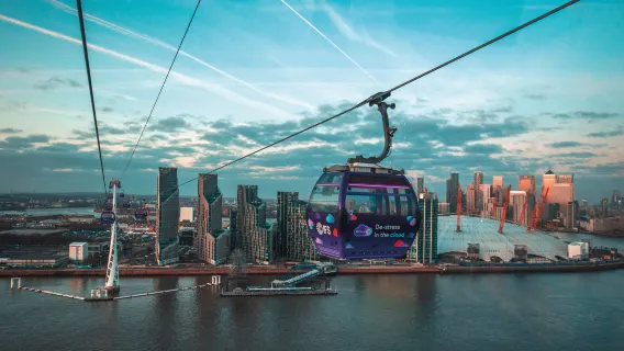 London IFS Cloud Royal Docks Cable Car Ticket [One-way or Round-trip Options]