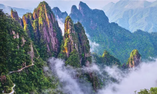 Wuzhifeng Scenic Area In Mangshan