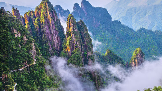 Wuzhifeng Scenic Area In Mangshan