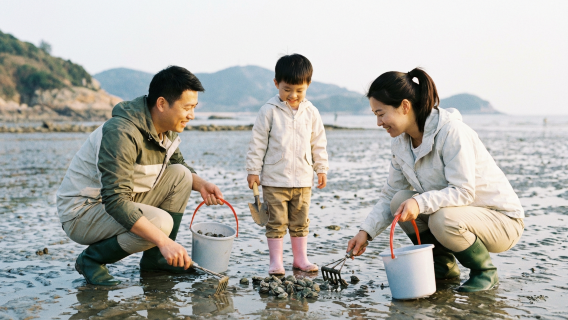 Beach Treasure Hunting in Xiangshan