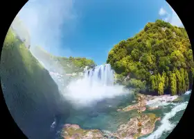 Flying over Huangguoshu-360 Extreme Flying Ball