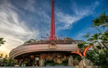 曼谷河畔碼頭夜市 ：空中飛輪