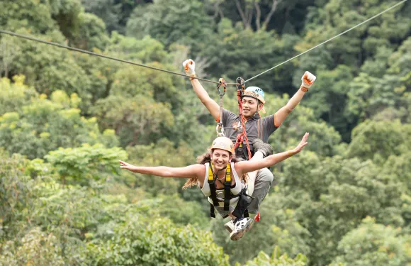 Skyline Adventure 清邁叢林飛躍天際線滑索+巨型鞦韆+斜坡滑車+泰式自助餐+往返接送大小同價