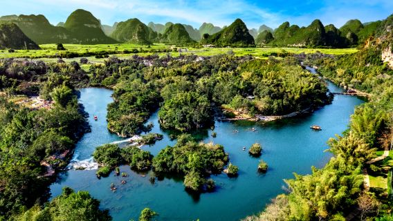 崇左德天跨國瀑佈設施+峒那嶼灣一日遊【8人小團/獨立包團可選】