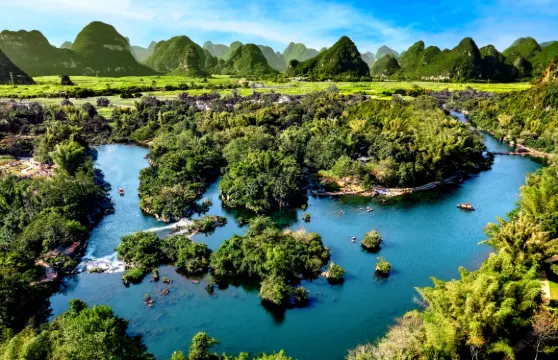 崇左德天跨國瀑布+峒那嶼灣/明仕田園一日遊【小團/獨立包團】