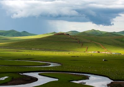 Scenic area of the Mo'ergele River