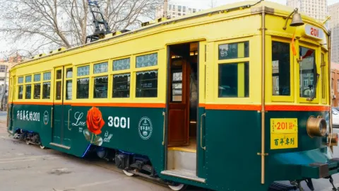 201 Centennial Special Tram attraction in Dalian