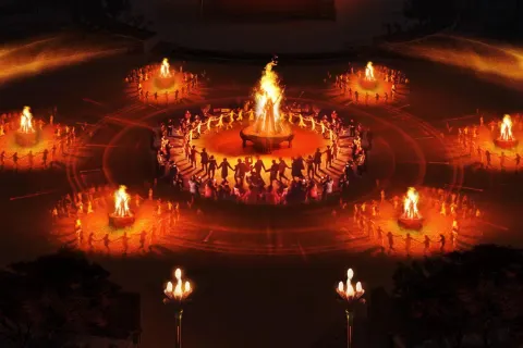 Bonfires in Chuxiong