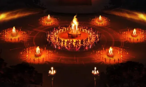 Bonfires in Chuxiong