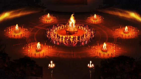 Bonfires in Chuxiong Prefecture