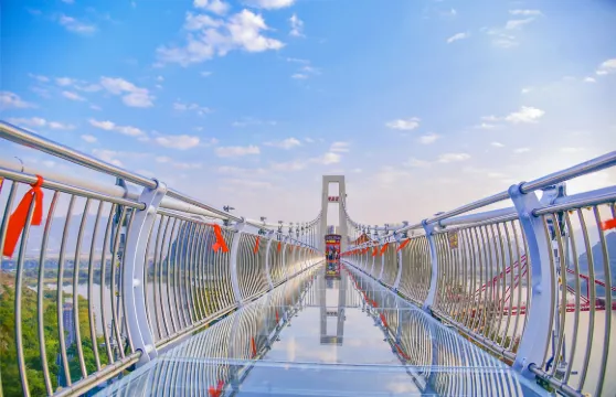 寶晶宮旅遊景區溶洞+玻璃橋+遊船+飛車/天鵝湖飛索2選1+卡丁車+叢林穿越成人