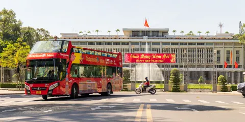 City Sightseeing胡志明市觀光巴士夜間遊覽門票(1次通行,不可隨上隨下)成人