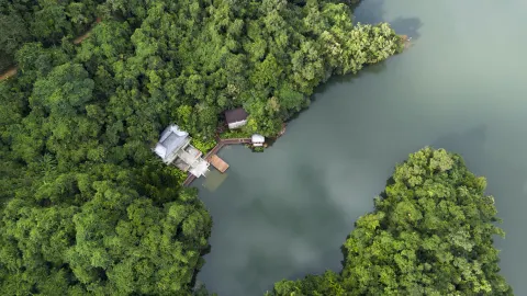 Shenyu Island attraction in Baoting Li and Miao Autonomous County