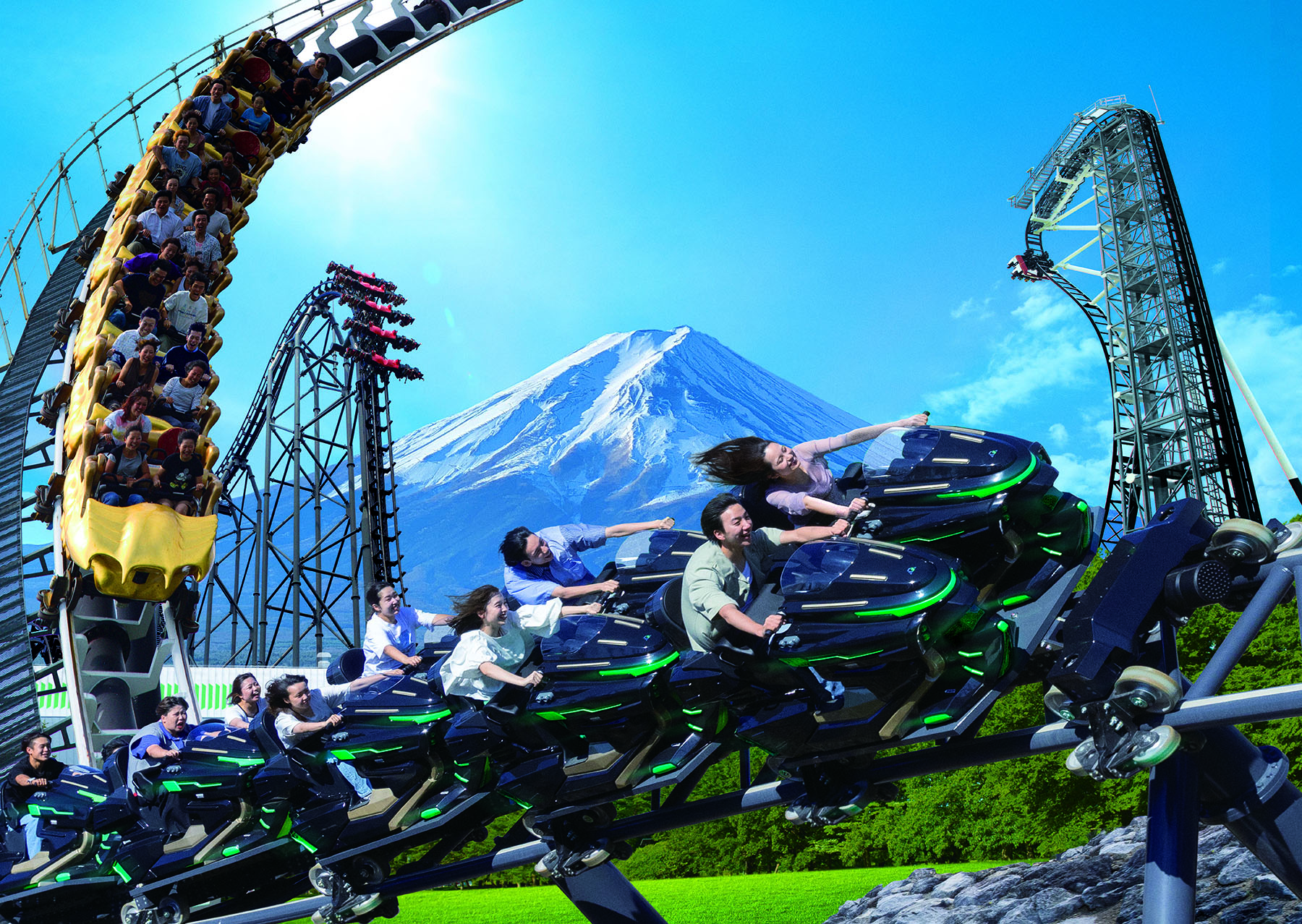 選べる日帰り温泉・ディズニーランド・富士山ハイランド 富士急ハイランド 】 ワンデイパス ペアチケット 富士急ハイ