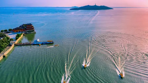 Mushan Island attraction in Hefei