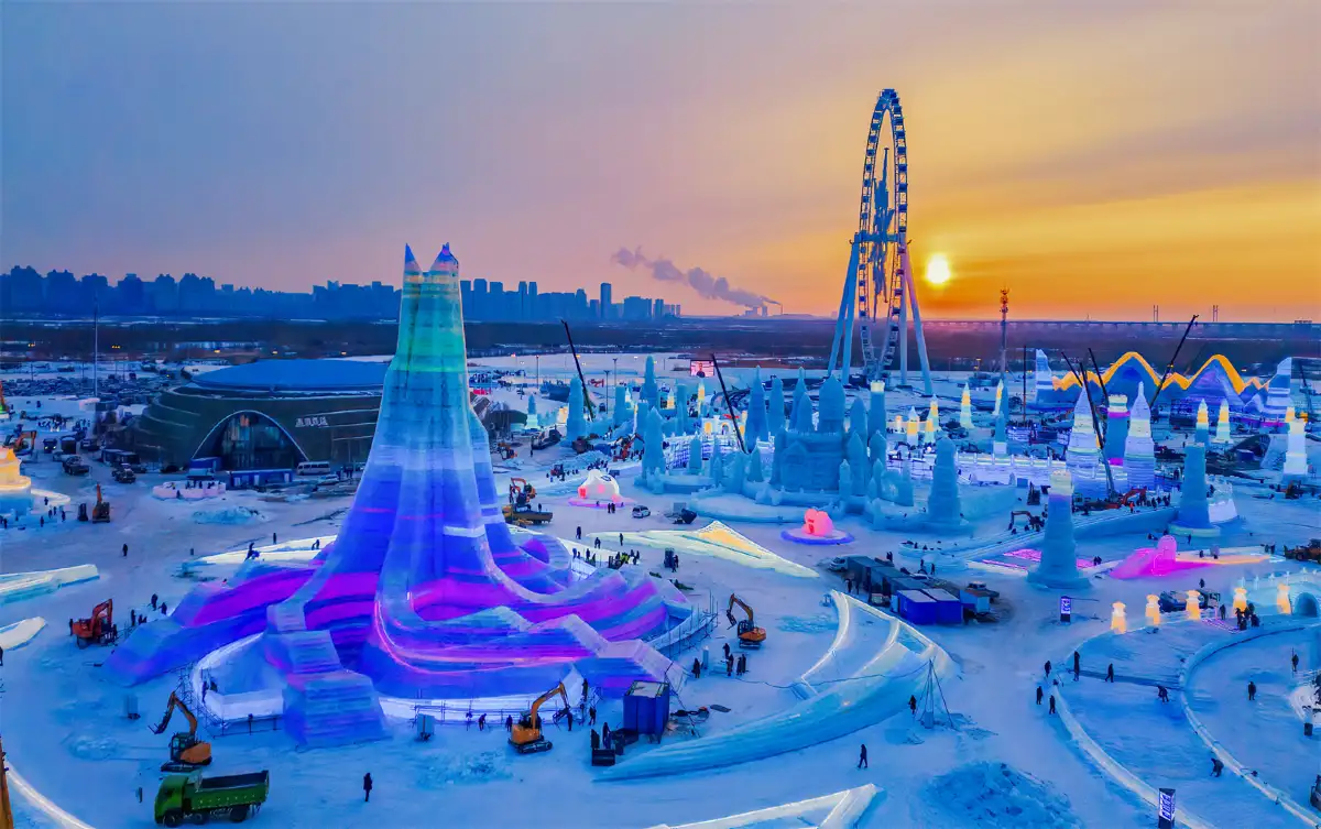Harbin Ice and Snow World in Cina