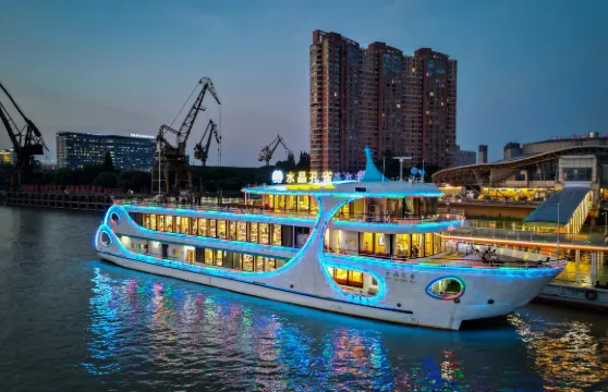 水晶孔雀遊輪-售票處十里江灣遊船票小童