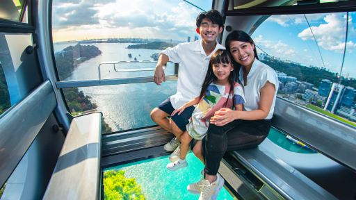 時光之翼煙花交響曲標準座＋新加坡纜車往返票(聖淘沙線和花柏山線)小童票
