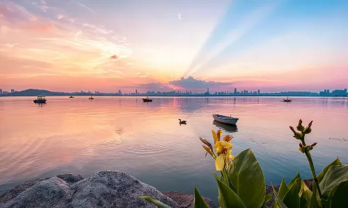 East Lake Boating in Wuhan
