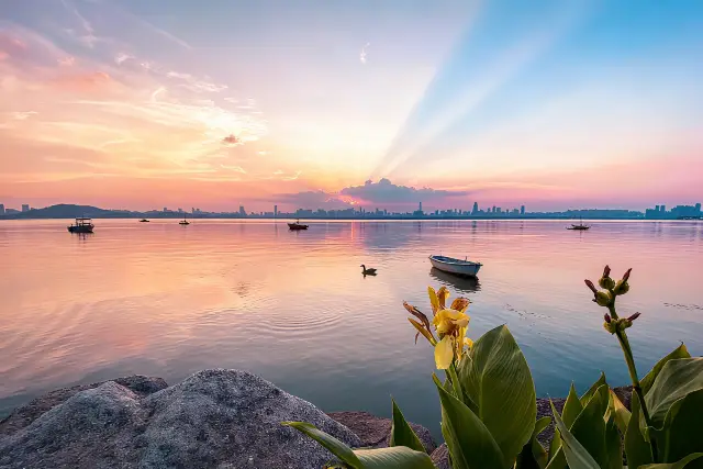 East Lake Boating in Wuhan
