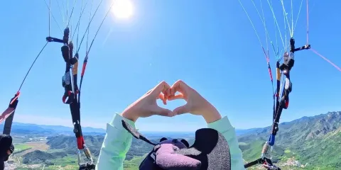 吉林永吉航空飛行營地滑翔傘飛行體驗所有旅客