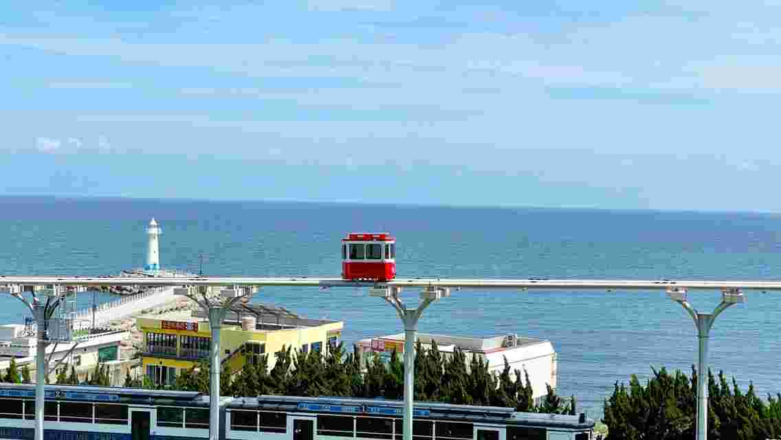 Busan Haeundae Blue Line Park Sky Capsule Coast Train