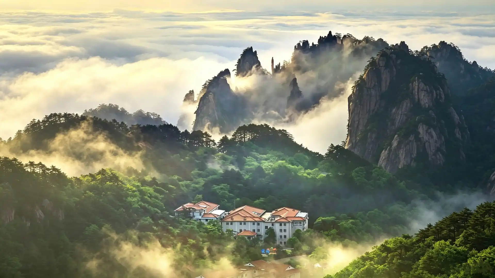 黄山景勝地周辺のホテル