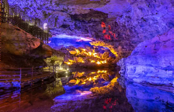 十二背後·地下河谷景區門票+觀光車+觀光電梯成人