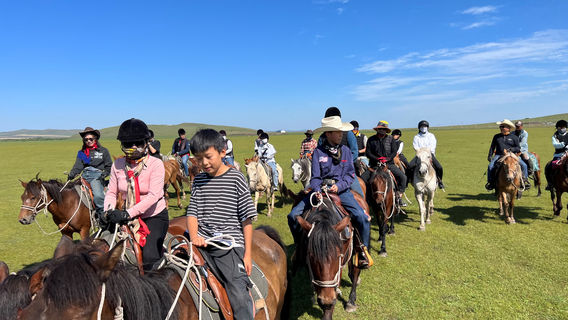 Erguna Heishantou Green Wild Horse Riding Field