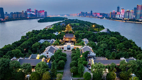 Twilight River Dance of Snowflakes