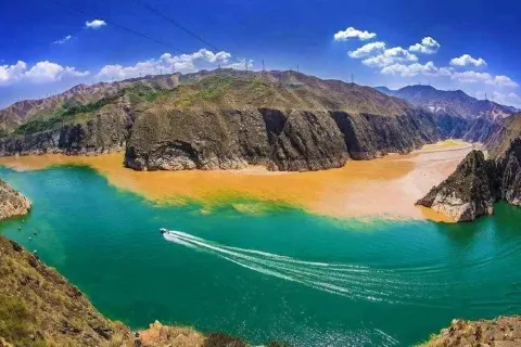 Yellow River-Taohe River Intersection Viewing Platform